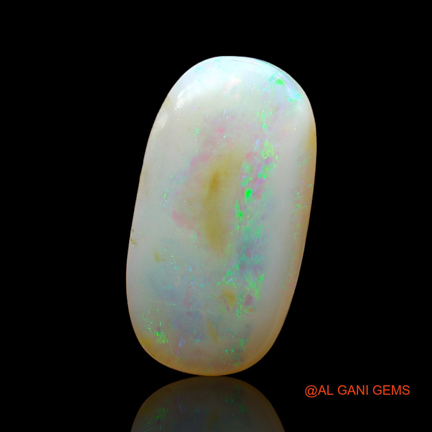 4.00 Cts Natural Australian Fire Opal Loose Gemstone Oval Cabochon 17x9x4 mm AD-819