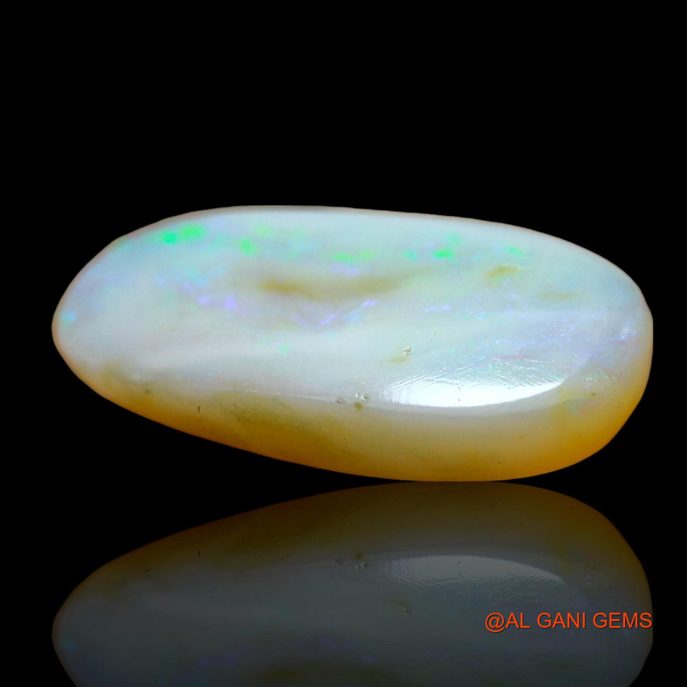 4.00 Cts Natural Australian Fire Opal Loose Gemstone Oval Cabochon 17x9x4 mm AD-819