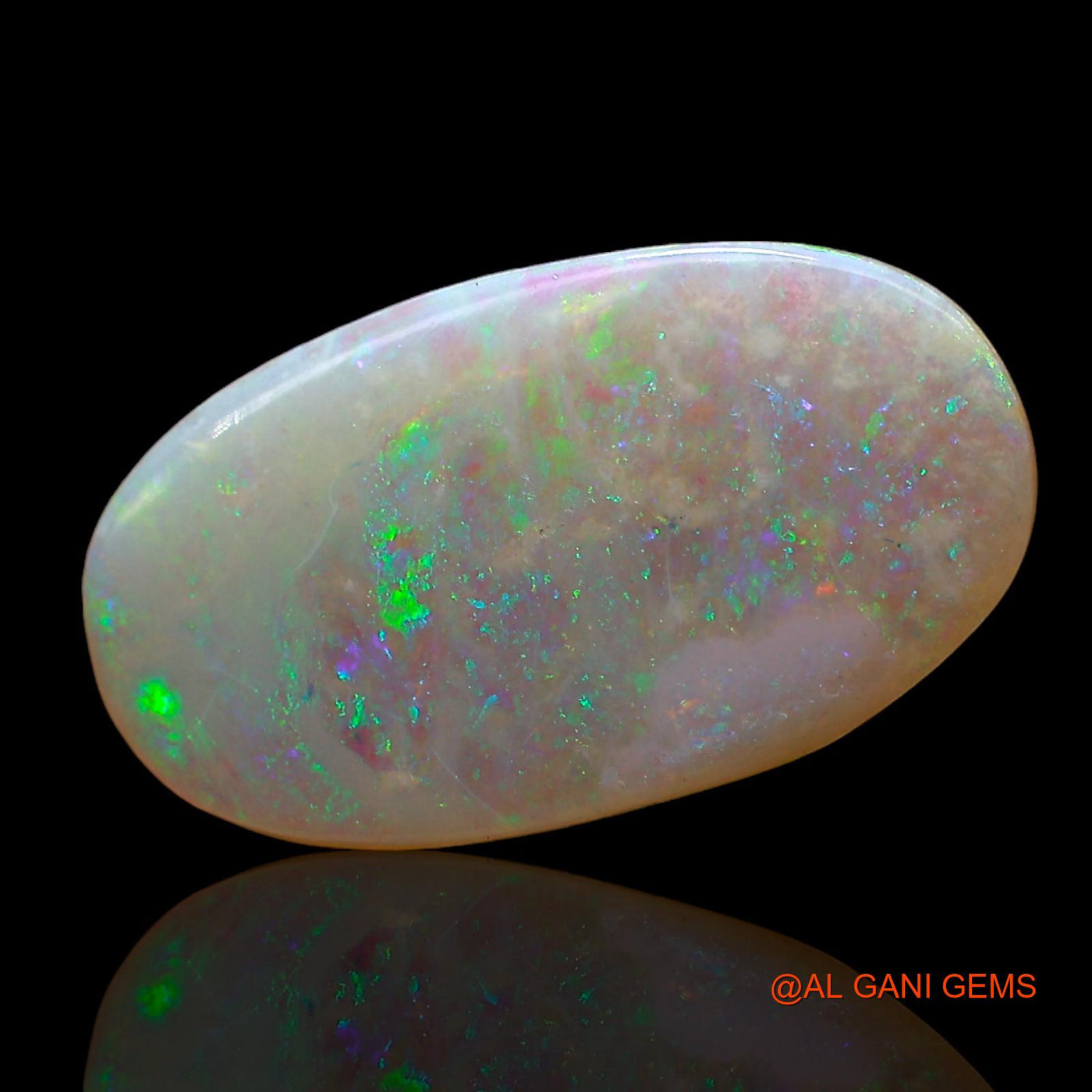 3.00 Cts Natural Australian Fire Opal Loose Gemstone Oval Cabochon 17x10x2 mm AD-821