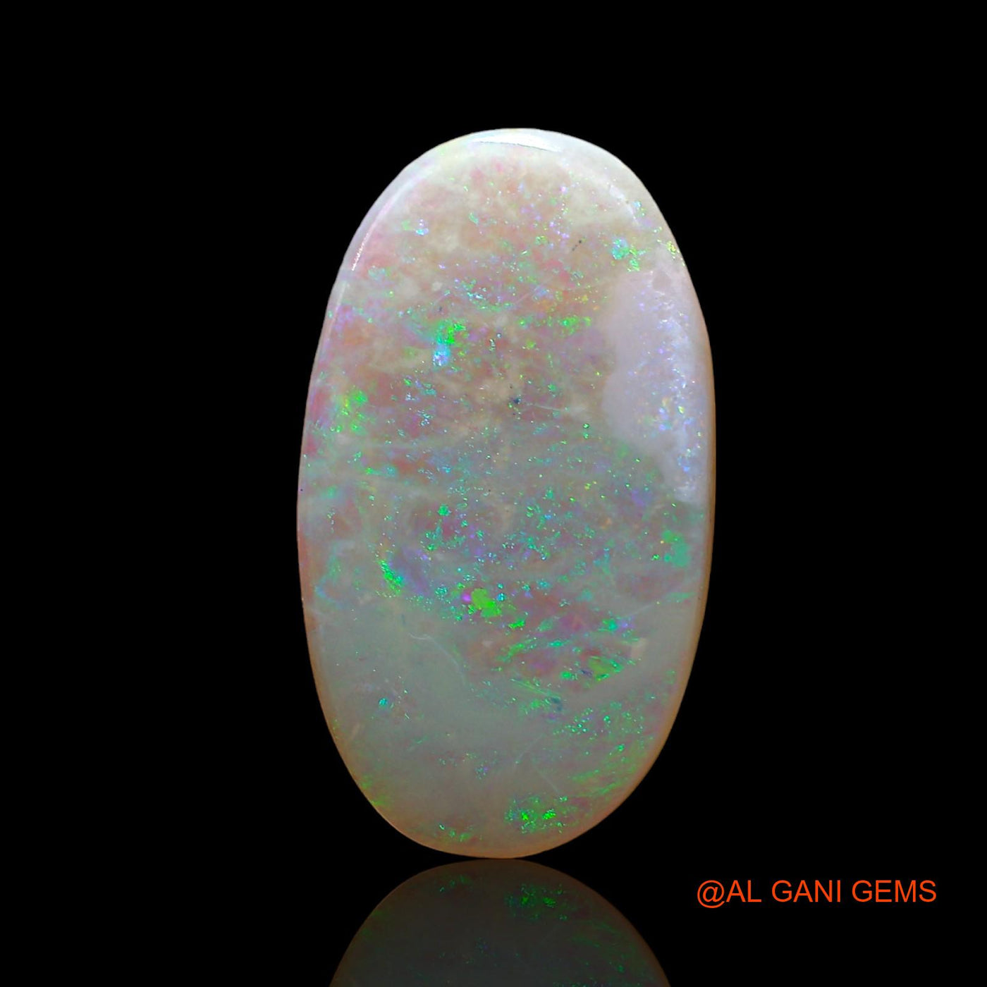 3.00 Cts Natural Australian Fire Opal Loose Gemstone Oval Cabochon 17x10x2 mm AD-821