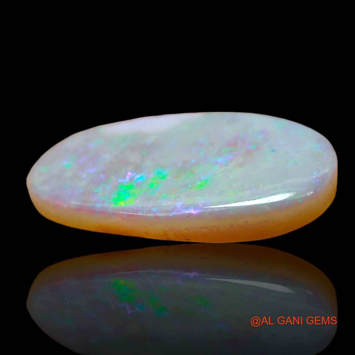 3.00 Cts Natural Australian Fire Opal Loose Gemstone Oval Cabochon 17x10x2 mm AD-821