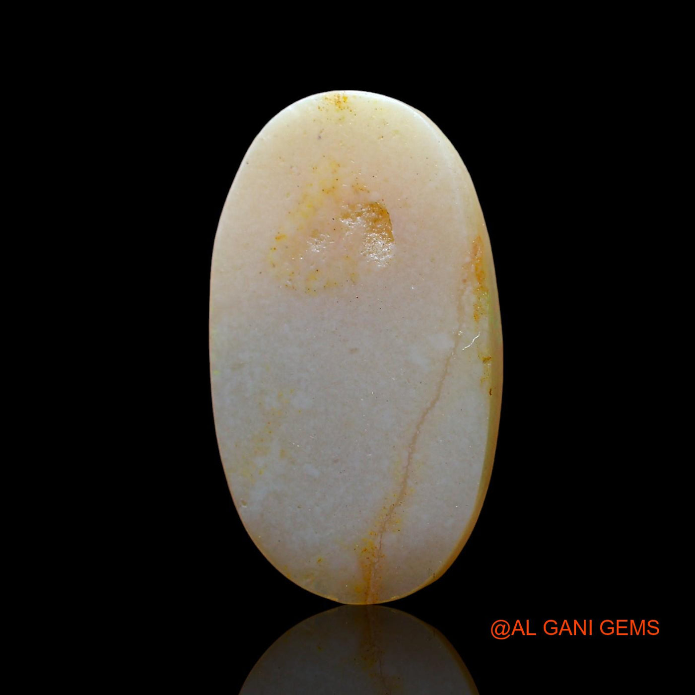 3.00 Cts Natural Australian Fire Opal Loose Gemstone Oval Cabochon 17x10x2 mm AD-821