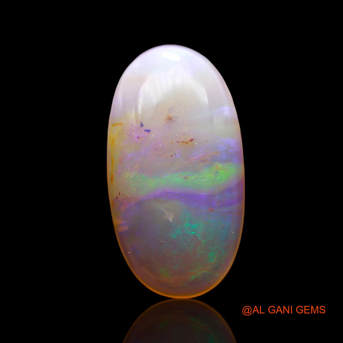 4.00 Cts Natural Australian Fire Opal Loose Gemstone Oval Cabochon 18x8x3 mm AD-822