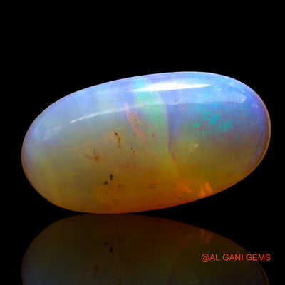 4.00 Cts Natural Australian Fire Opal Loose Gemstone Oval Cabochon 18x8x3 mm AD-822