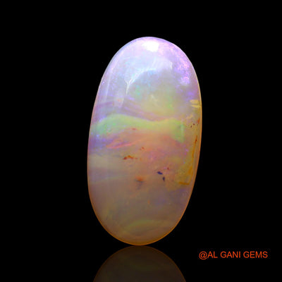 4.00 Cts Natural Australian Fire Opal Loose Gemstone Oval Cabochon 18x8x3 mm AD-822