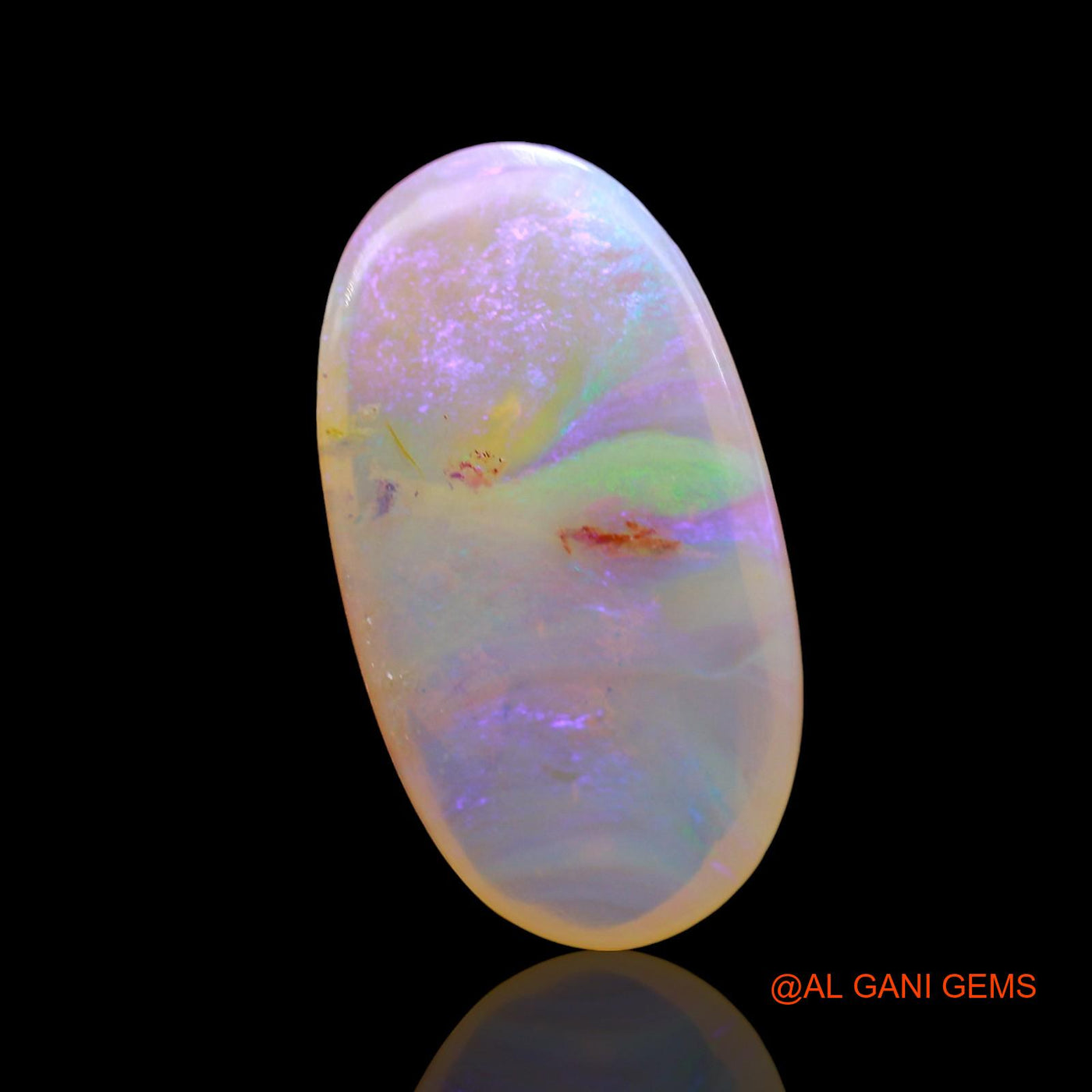 4.00 Cts Natural Australian Fire Opal Loose Gemstone Oval Cabochon 18x8x3 mm AD-822