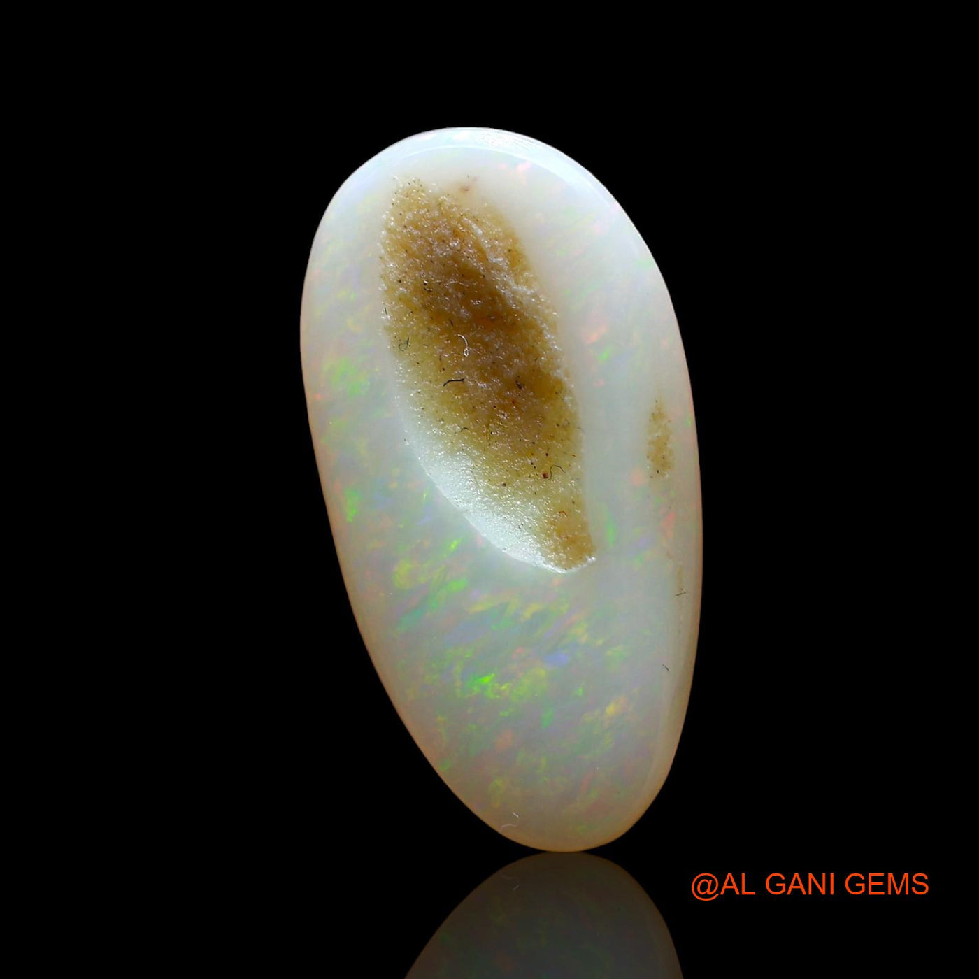 3.00 Cts Natural Australian Fire Opal Loose Gemstone Fancy Cabochon 18x9x4 mm AD-823