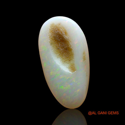 3.00 Cts Natural Australian Fire Opal Loose Gemstone Fancy Cabochon 18x9x4 mm AD-823