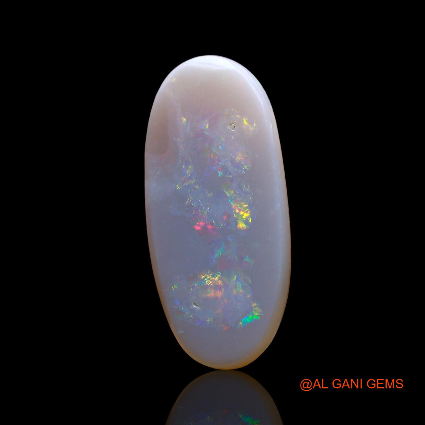 Natural Untreated Fire Opal Loose Gemstone Oval Cabochon From Australia 3.00 Cts 19x9x2 mm AD-824