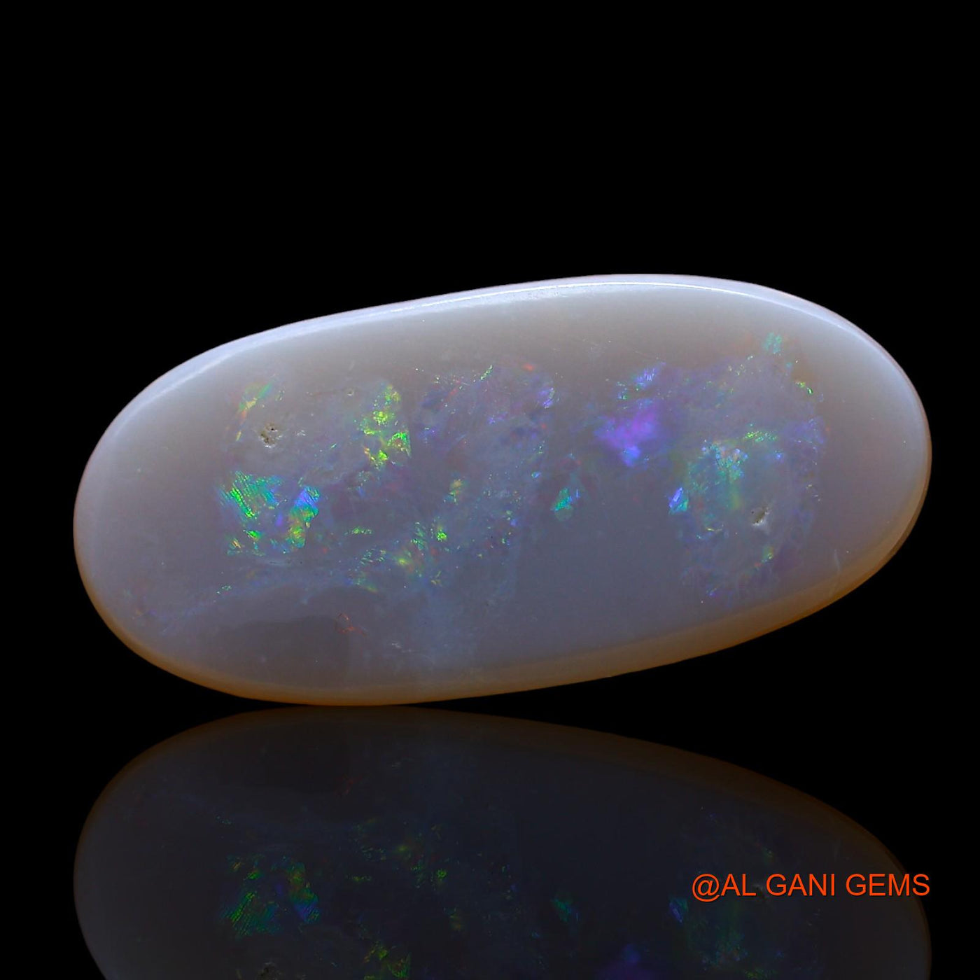 Natural Untreated Fire Opal Loose Gemstone Oval Cabochon From Australia 3.00 Cts 19x9x2 mm AD-824