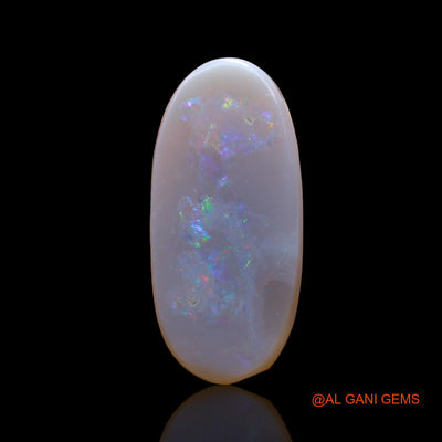 Natural Untreated Fire Opal Loose Gemstone Oval Cabochon From Australia 3.00 Cts 19x9x2 mm AD-824
