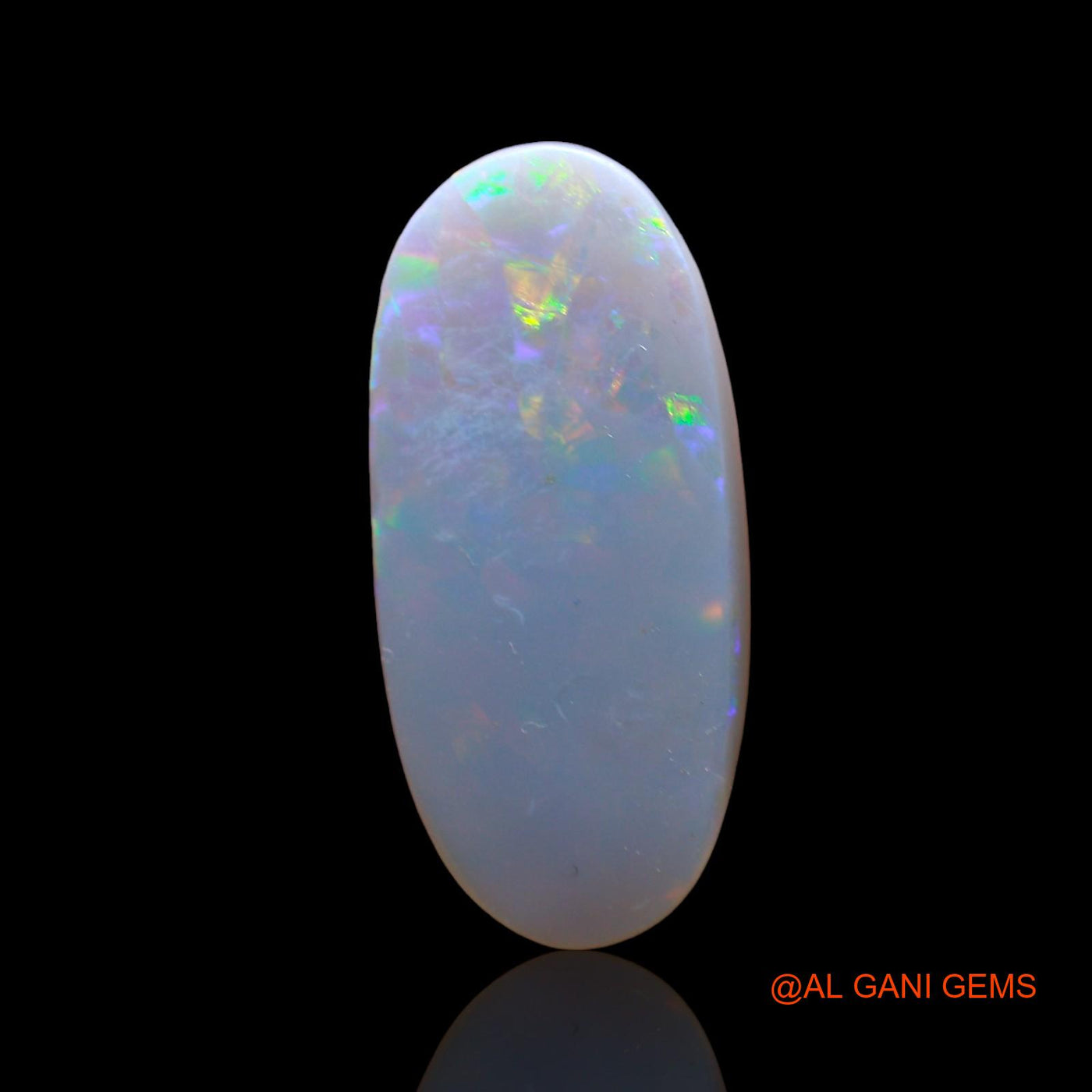 Natural Untreated Fire Opal Loose Gemstone Oval Cabochon From Australia 3.00 Cts 19x9x2 mm AD-824