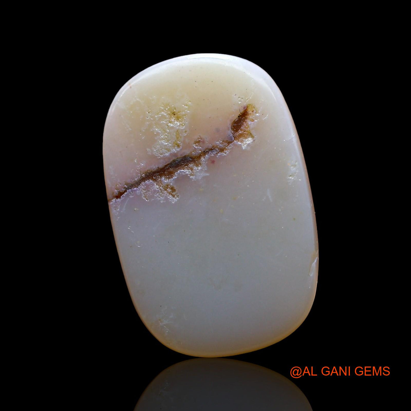 Natural Untreated Fire Opal Loose Gemstone Oval Cabochon From Australia 4.00 Cts 16x11x3 mm AD-825