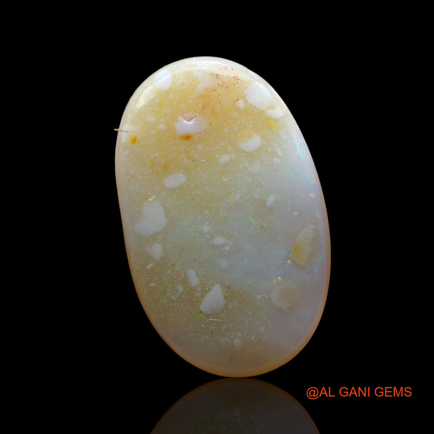 4.00 Cts Natural Australian Fire Opal Loose Gemstone Oval Cabochon 17x11x3 mm AD-826