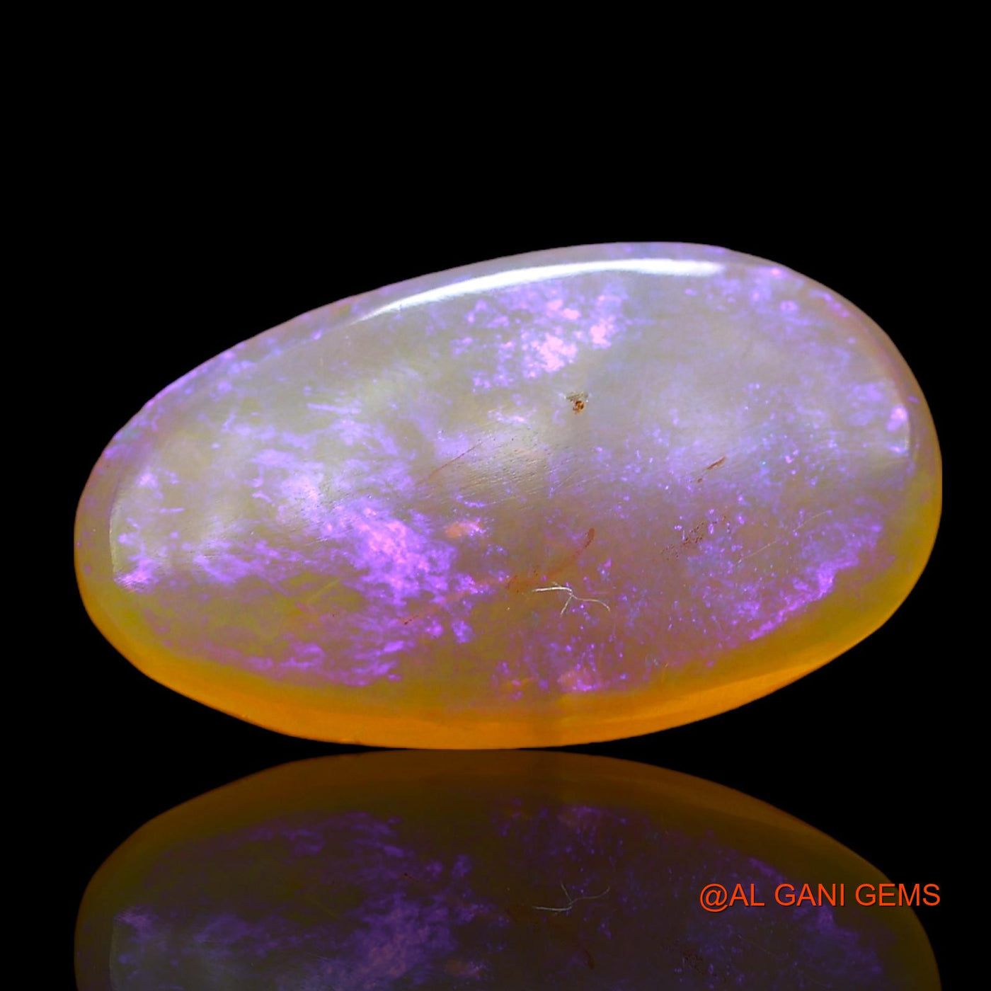 5.00 Cts Natural Australian Fire Opal Loose Gemstone Pear Cabochon 17x9x4 mm AD-827