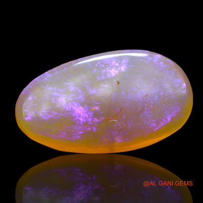 5.00 Cts Natural Australian Fire Opal Loose Gemstone Pear Cabochon 17x9x4 mm AD-827