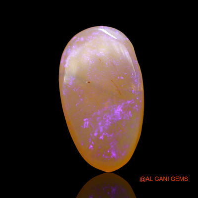 5.00 Cts Natural Australian Fire Opal Loose Gemstone Pear Cabochon 17x9x4 mm AD-827