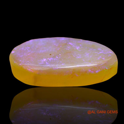 5.00 Cts Natural Australian Fire Opal Loose Gemstone Pear Cabochon 17x9x4 mm AD-827