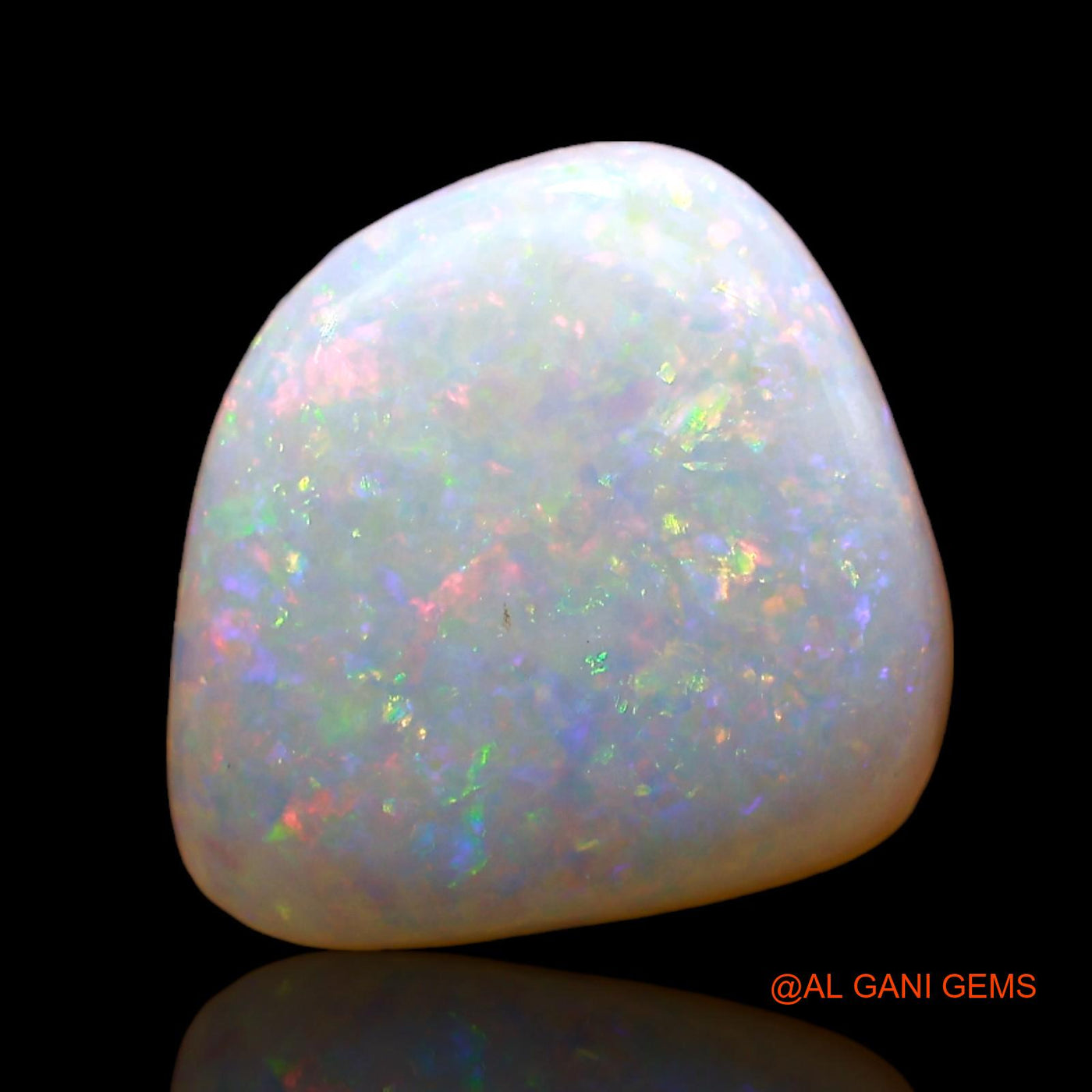 2.00 Cts Natural Australian Fire Opal Loose Gemstone Oval Cabochon 15x9x2 mm AD-829