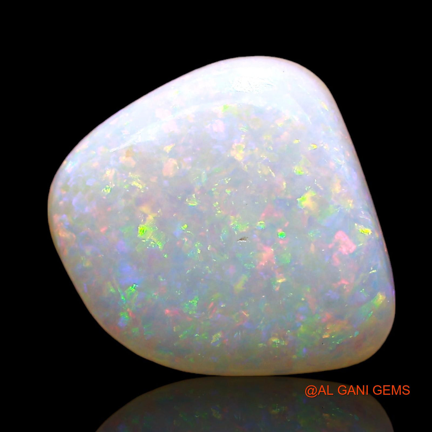 2.00 Cts Natural Australian Fire Opal Loose Gemstone Oval Cabochon 15x9x2 mm AD-829