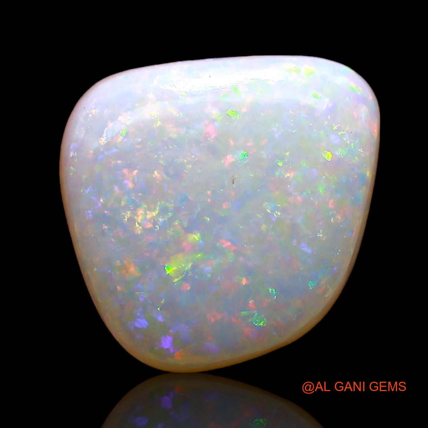 2.00 Cts Natural Australian Fire Opal Loose Gemstone Oval Cabochon 15x9x2 mm AD-829