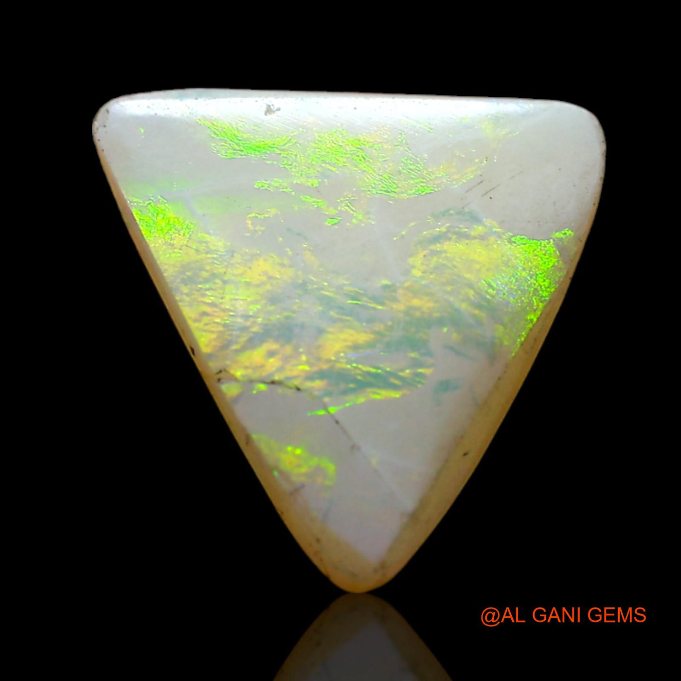 2.00 Cts Natural Australian Fire Opal Loose Gemstone Trillion Cabochon 12x12x3 mm AD-82