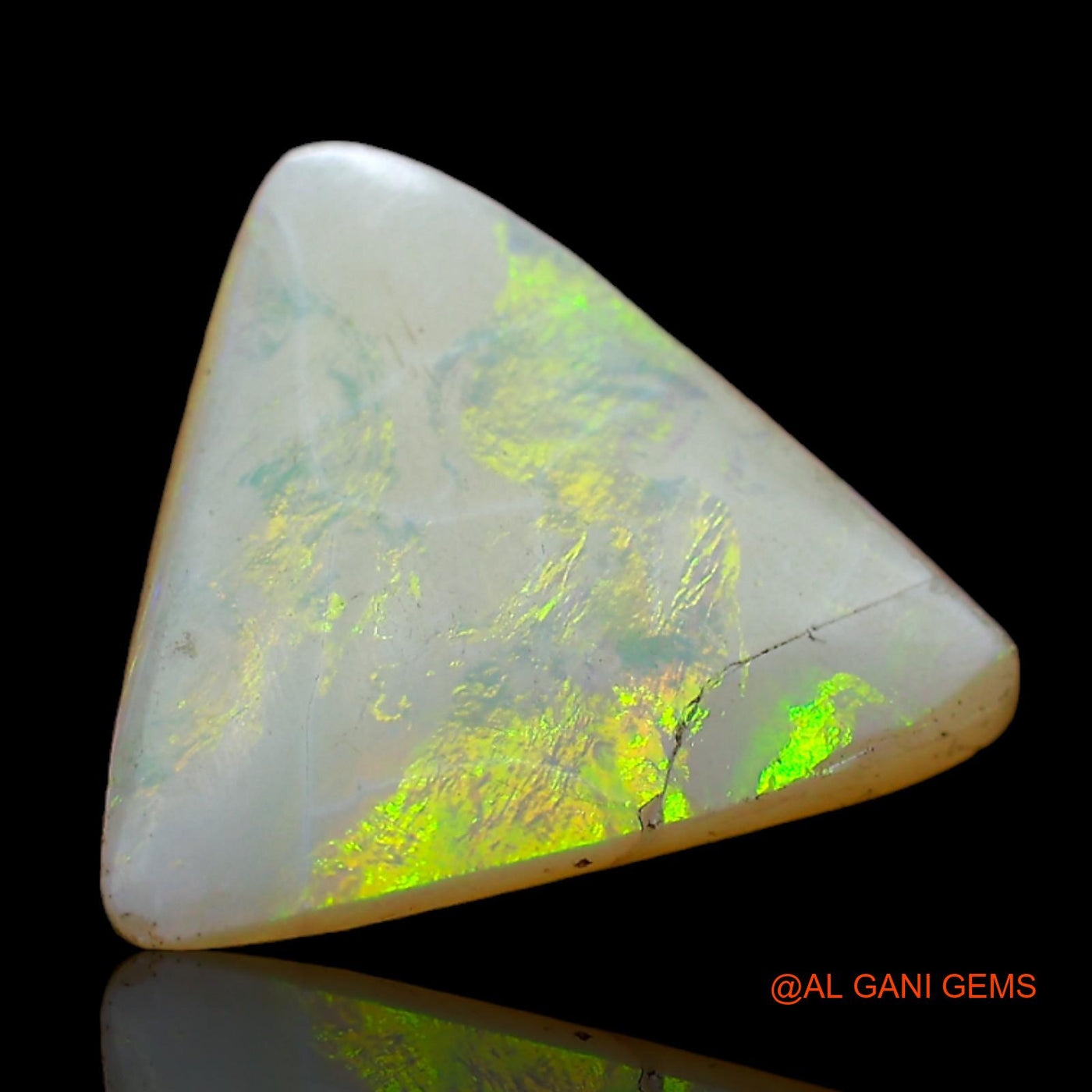 2.00 Cts Natural Australian Fire Opal Loose Gemstone Trillion Cabochon 12x12x3 mm AD-82