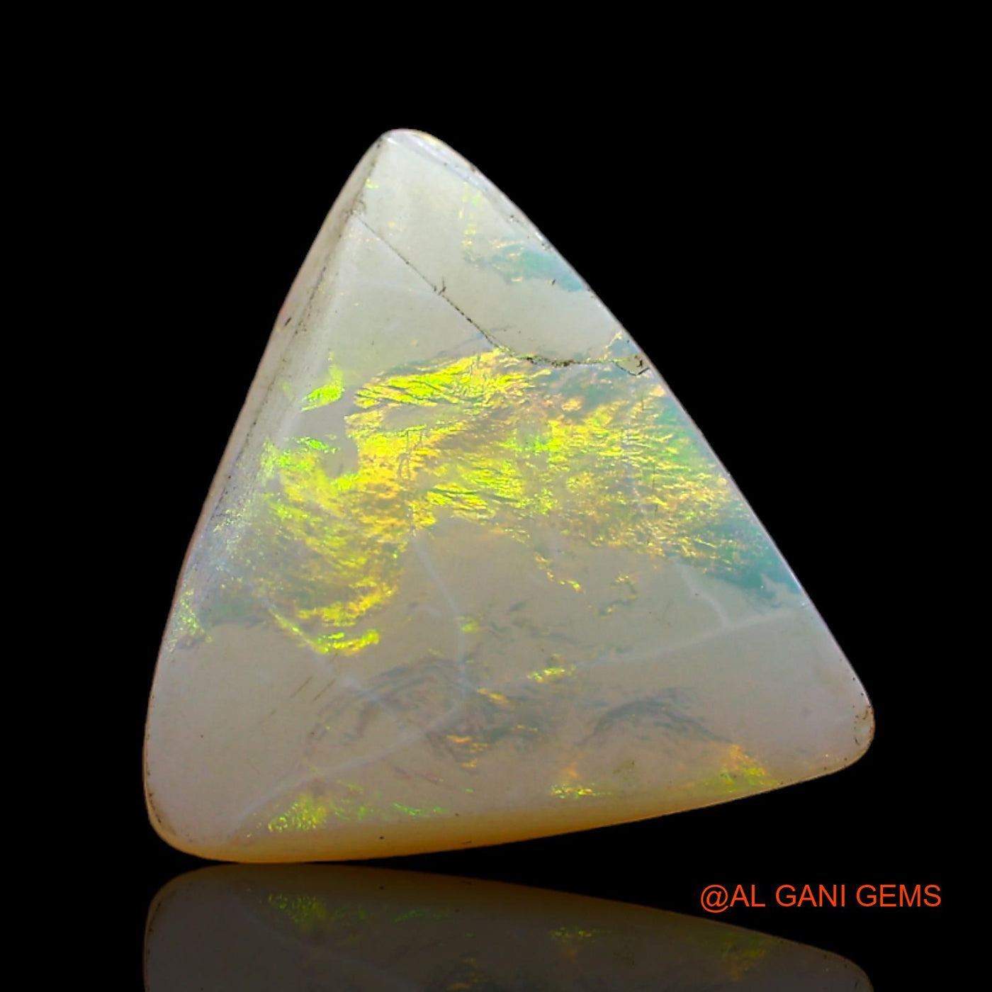 2.00 Cts Natural Australian Fire Opal Loose Gemstone Trillion Cabochon 12x12x3 mm AD-82