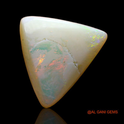 2.00 Cts Natural Australian Fire Opal Loose Gemstone Trillion Cabochon 12x12x3 mm AD-82