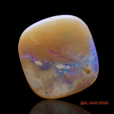 4.00 Cts Unheated Australian Fire Opal Loose Gemstone Oval Cabochon Natural 14x13x2 mm AD-831