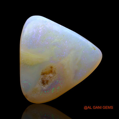 4.00 Cts Natural Australian Fire Opal Loose Gemstone Trillion Cabochon 13x13x4 mm AD-832