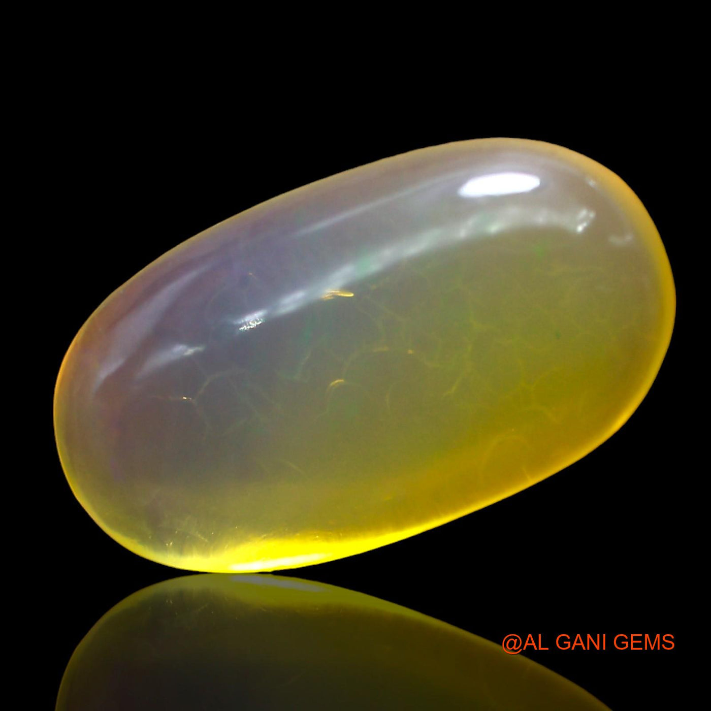 6.00 Cts Natural Australian Fire Opal Loose Gemstone Oval Cabochon 17x9x5 mm AD-833