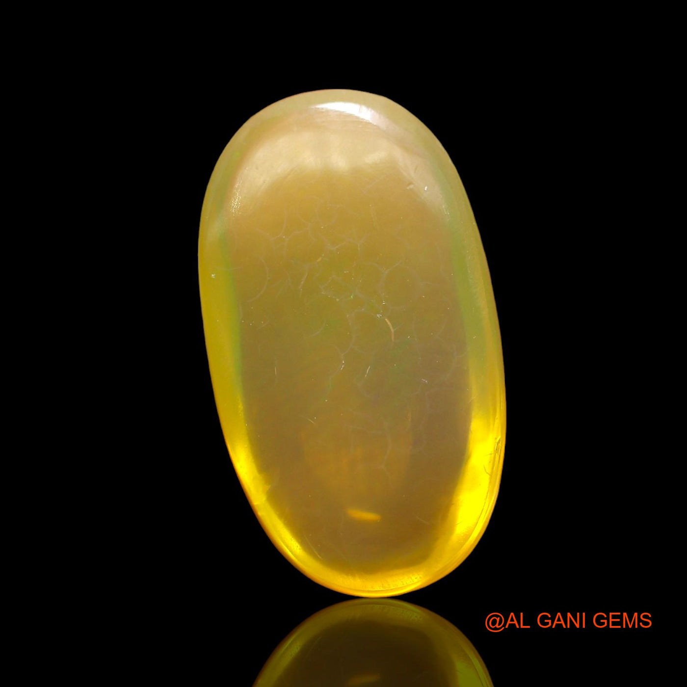 6.00 Cts Natural Australian Fire Opal Loose Gemstone Oval Cabochon 17x9x5 mm AD-833