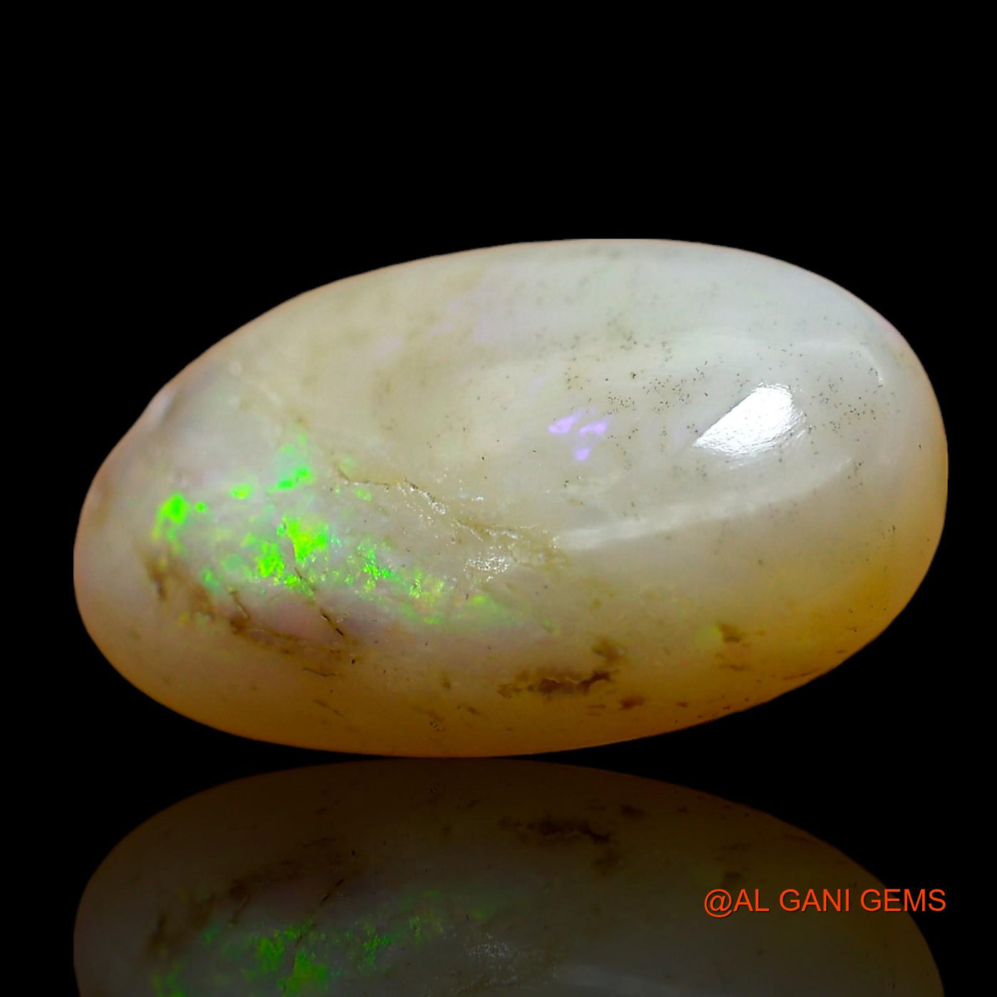 Natural Untreated Fire Opal Loose Gemstone Oval Cabochon From Australia 5.00 Cts 16x10x4 mm AD-835