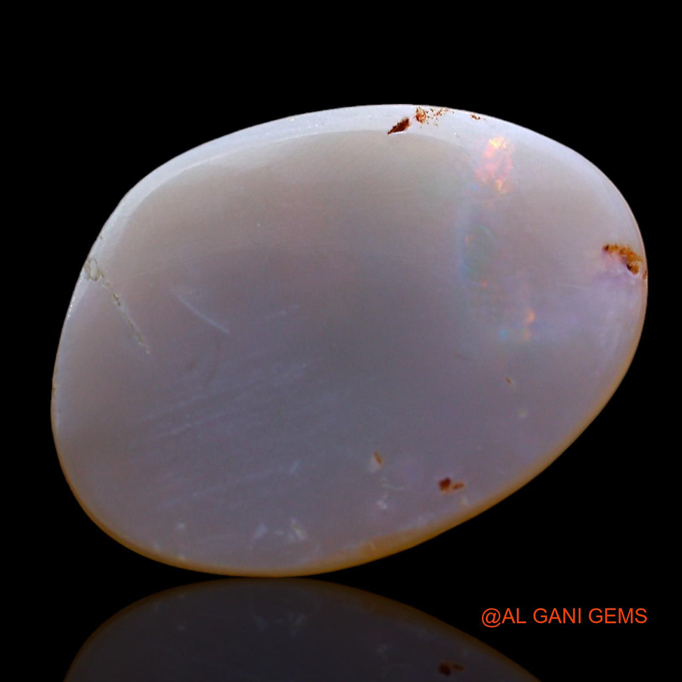 3.00 Cts Natural Australian Fire Opal Loose Gemstone Fancy Cabochon 16x11x2 mm AD-836