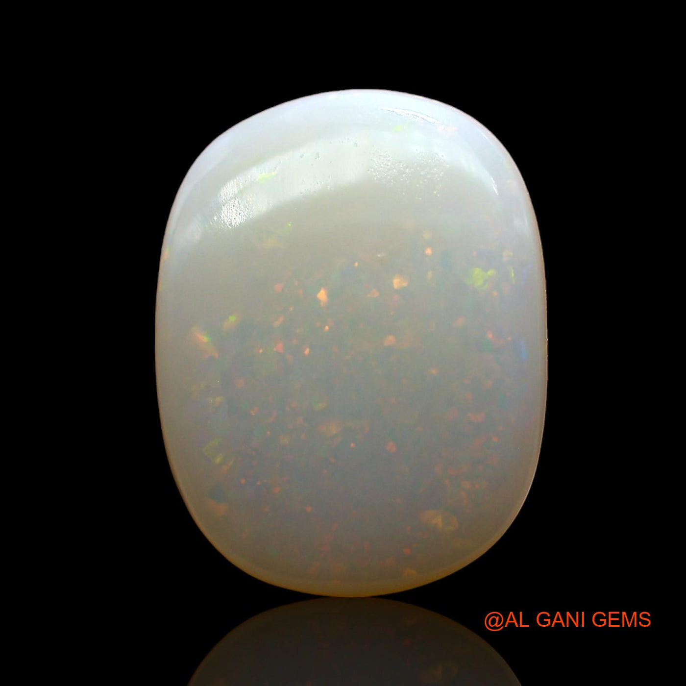 3.00 Cts Unheated Australian Fire Opal Loose Gemstone Oval Cabochon Natural 14x11x3 mm AD-838