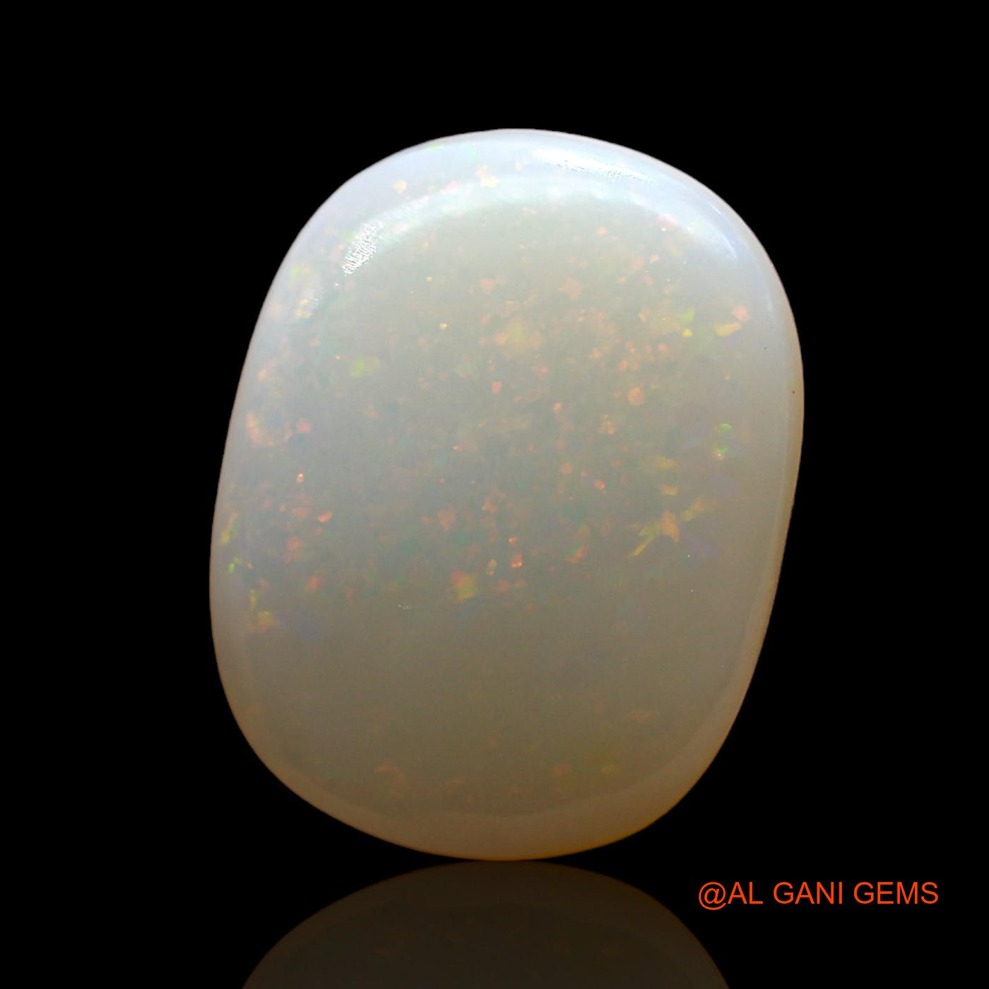 3.00 Cts Unheated Australian Fire Opal Loose Gemstone Oval Cabochon Natural 14x11x3 mm AD-838