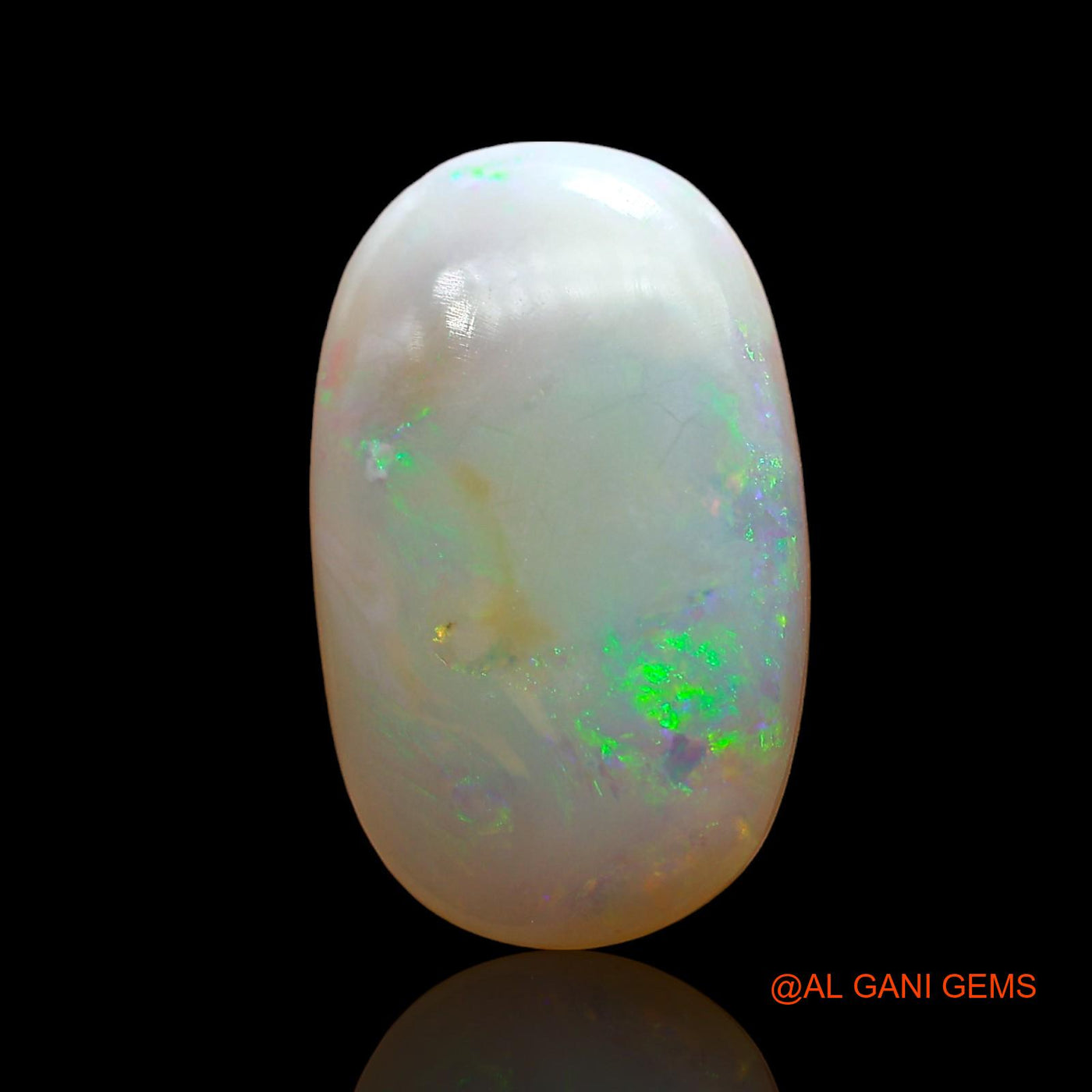 3.00 Cts Unheated Australian Fire Opal Loose Gemstone Oval Cabochon Natural 16x9x3 mm AD-839