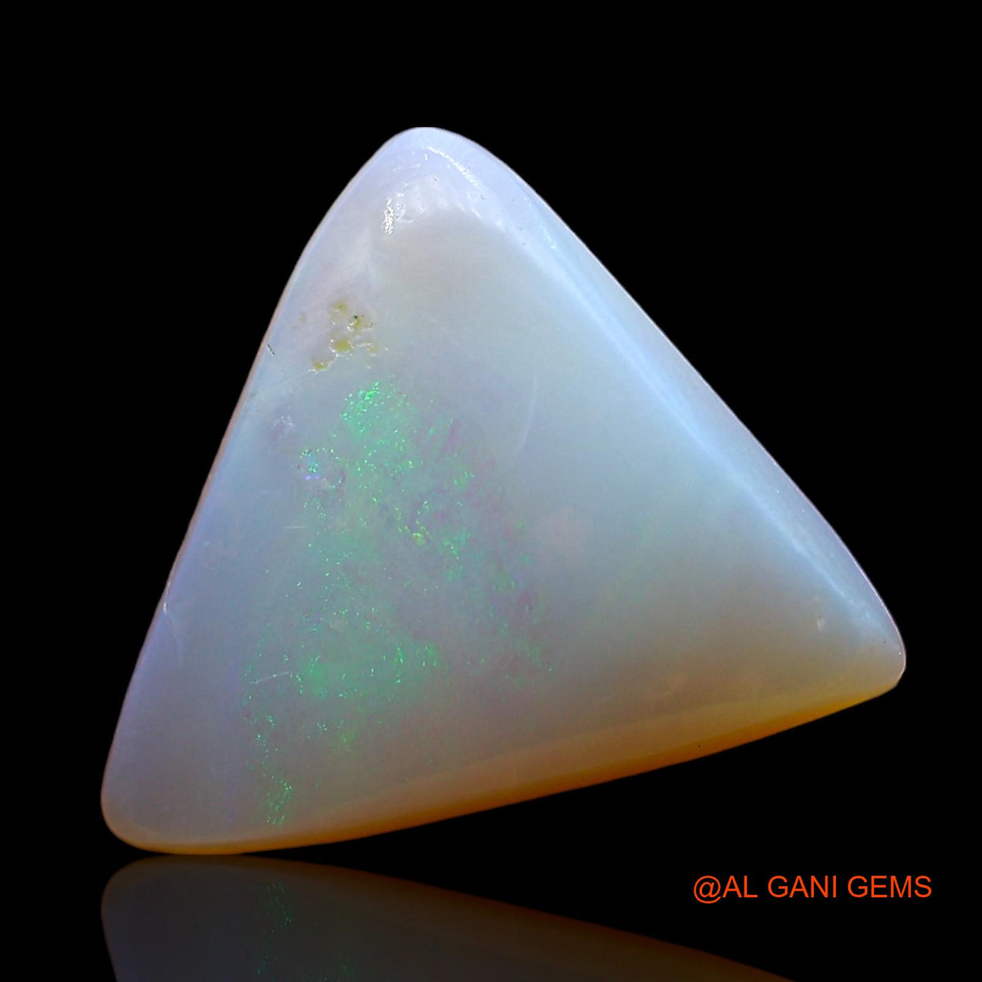 Natural Untreated Fire Opal Loose Gemstone Trillion Cabochon From Australia 3.00 Cts 13x12x3 mm AD-842