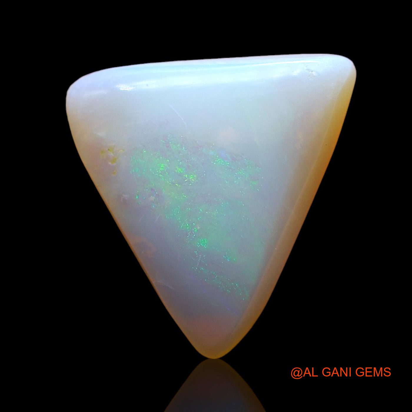 Natural Untreated Fire Opal Loose Gemstone Trillion Cabochon From Australia 3.00 Cts 13x12x3 mm AD-842