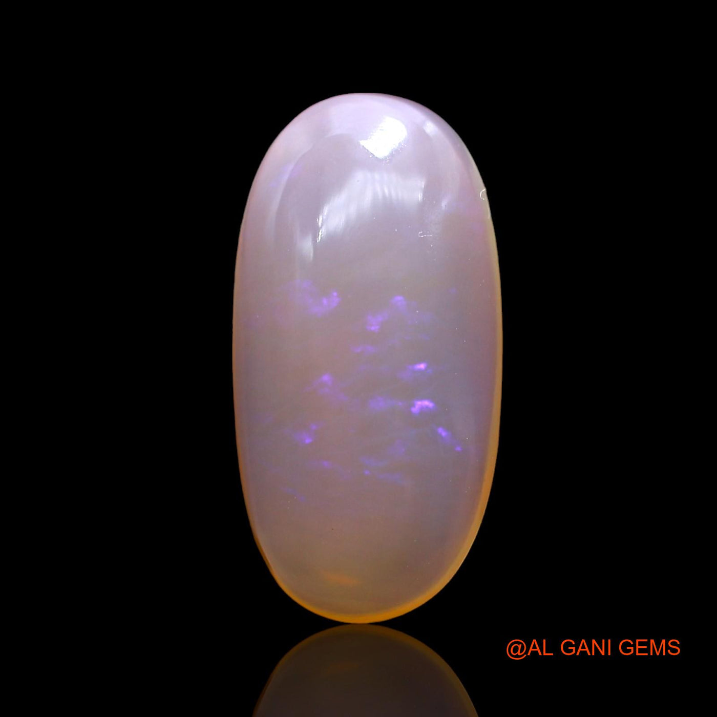 4.00 Cts Natural Australian Fire Opal Loose Gemstone Oval Cabochon 17x9x4 mm AD-843