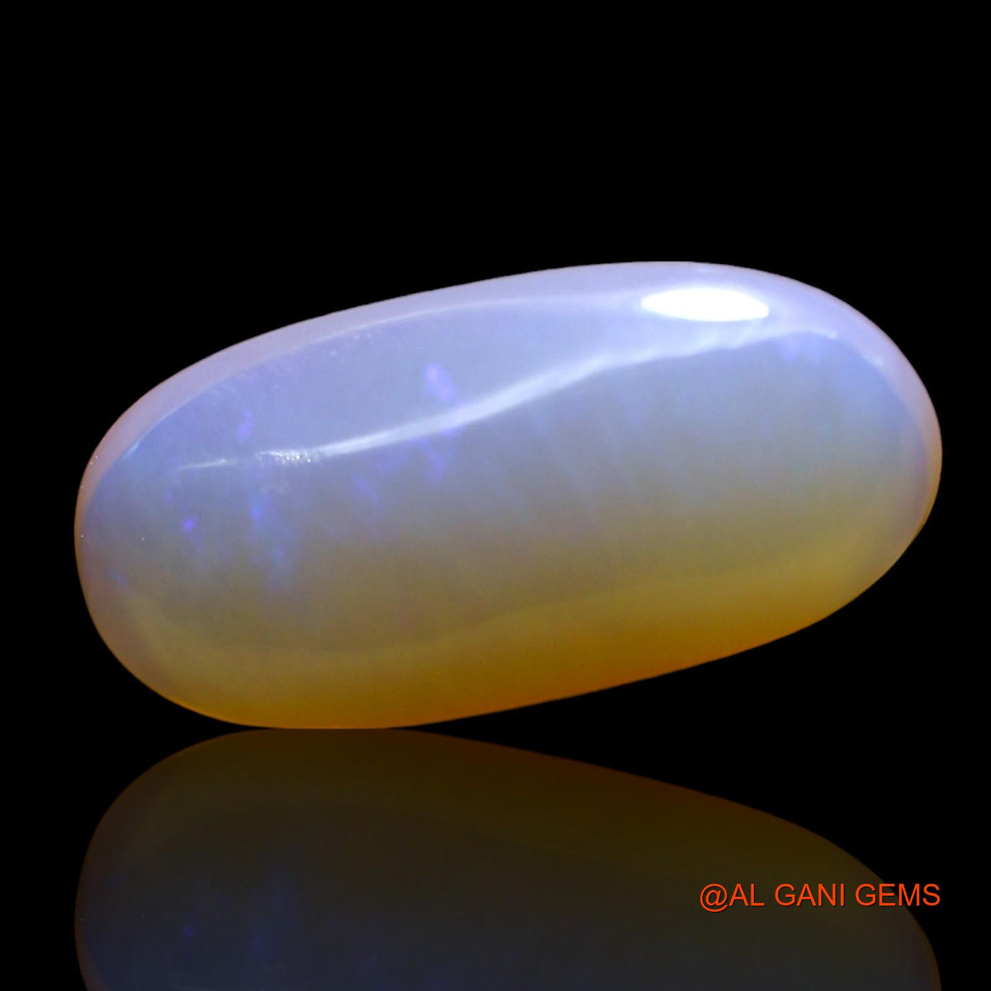 4.00 Cts Natural Australian Fire Opal Loose Gemstone Oval Cabochon 17x9x4 mm AD-843