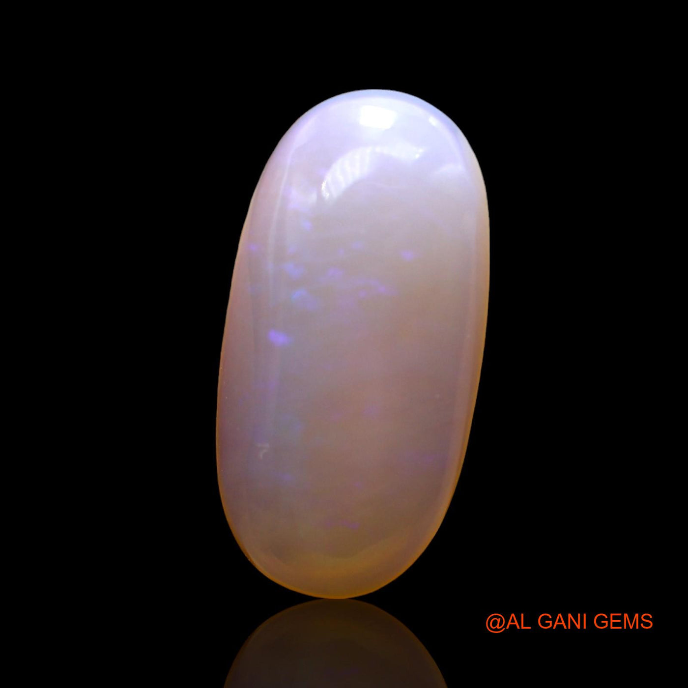 4.00 Cts Natural Australian Fire Opal Loose Gemstone Oval Cabochon 17x9x4 mm AD-843