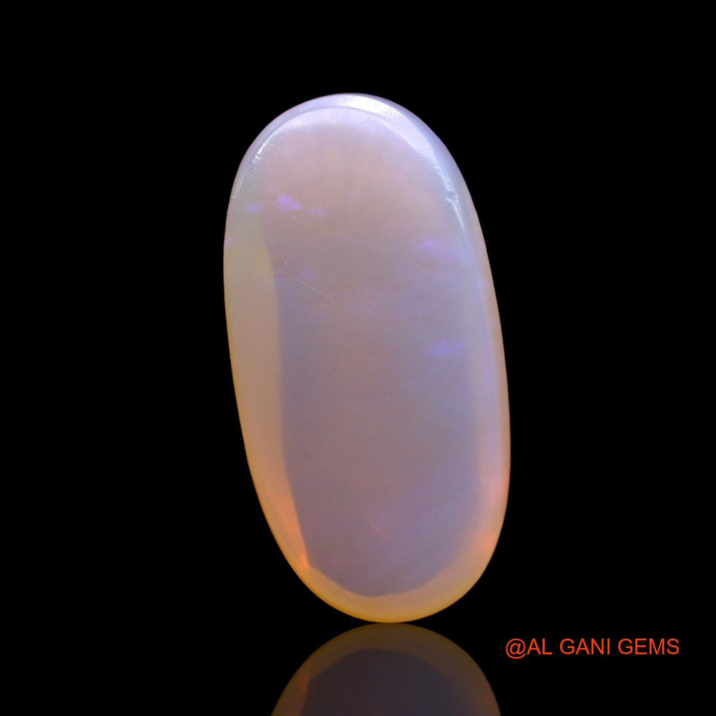 4.00 Cts Natural Australian Fire Opal Loose Gemstone Oval Cabochon 17x9x4 mm AD-843