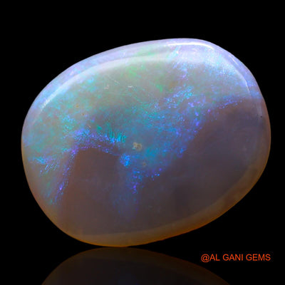 3.00 Cts Unheated Australian Fire Opal Loose Gemstone Oval Cabochon Natural 15x11x2 mm AD-844