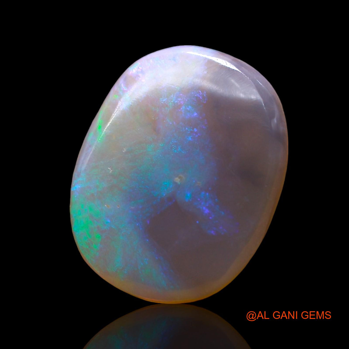 3.00 Cts Unheated Australian Fire Opal Loose Gemstone Oval Cabochon Natural 15x11x2 mm AD-844