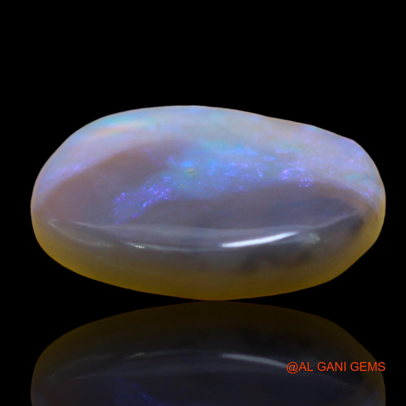 3.00 Cts Unheated Australian Fire Opal Loose Gemstone Oval Cabochon Natural 15x11x2 mm AD-844