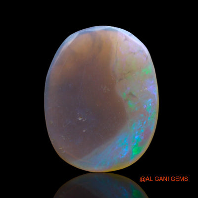 3.00 Cts Unheated Australian Fire Opal Loose Gemstone Oval Cabochon Natural 15x11x2 mm AD-844