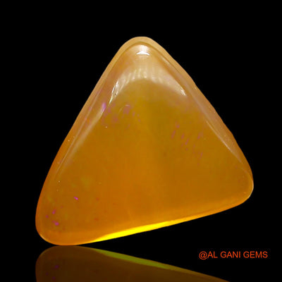 5.00 Cts Unheated Australian Fire Opal Loose Gemstone Trillion Cabochon Natural 14x12x5 mm AD-846