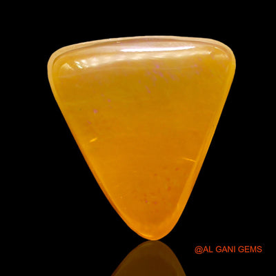 5.00 Cts Unheated Australian Fire Opal Loose Gemstone Trillion Cabochon Natural 14x12x5 mm AD-846